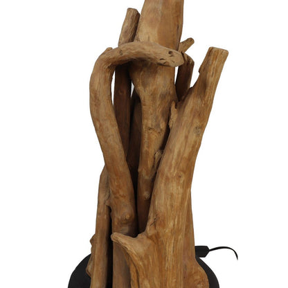 Pied de Lampe Bois Naturel