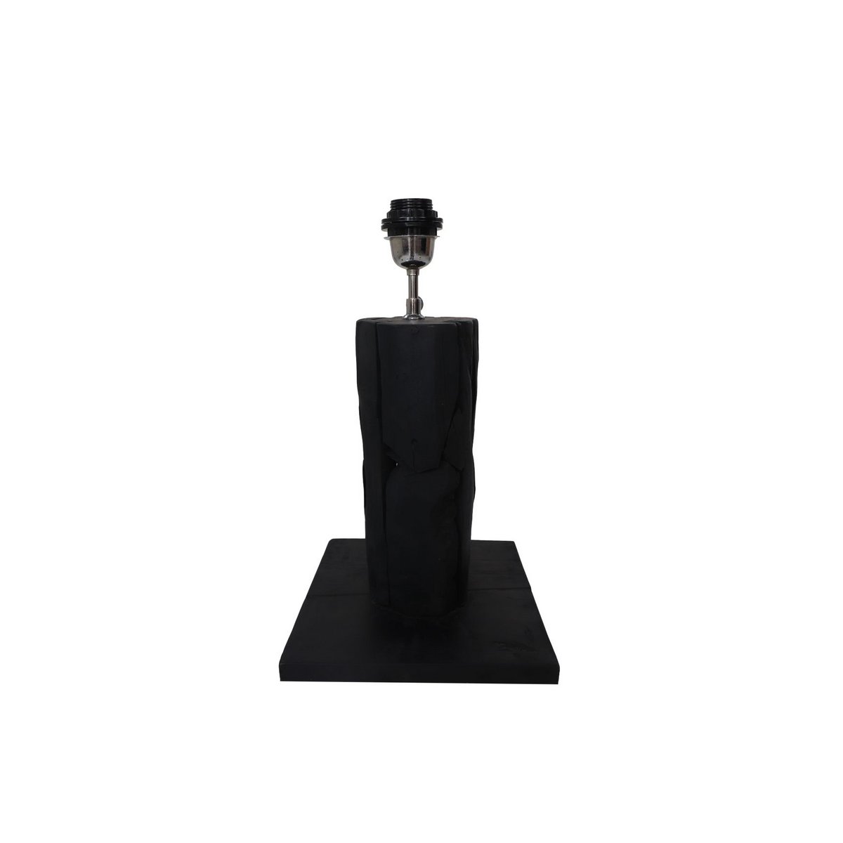 Pied de Lampe Bois Noir