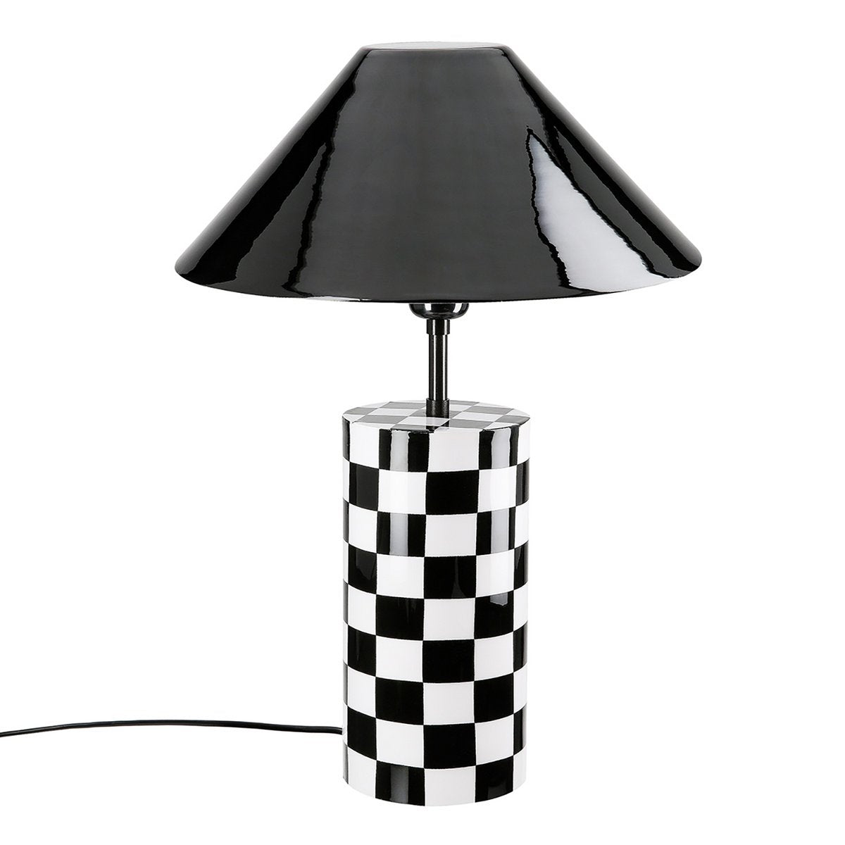 Lampe de Bureau Design Damier Noir&Blanc