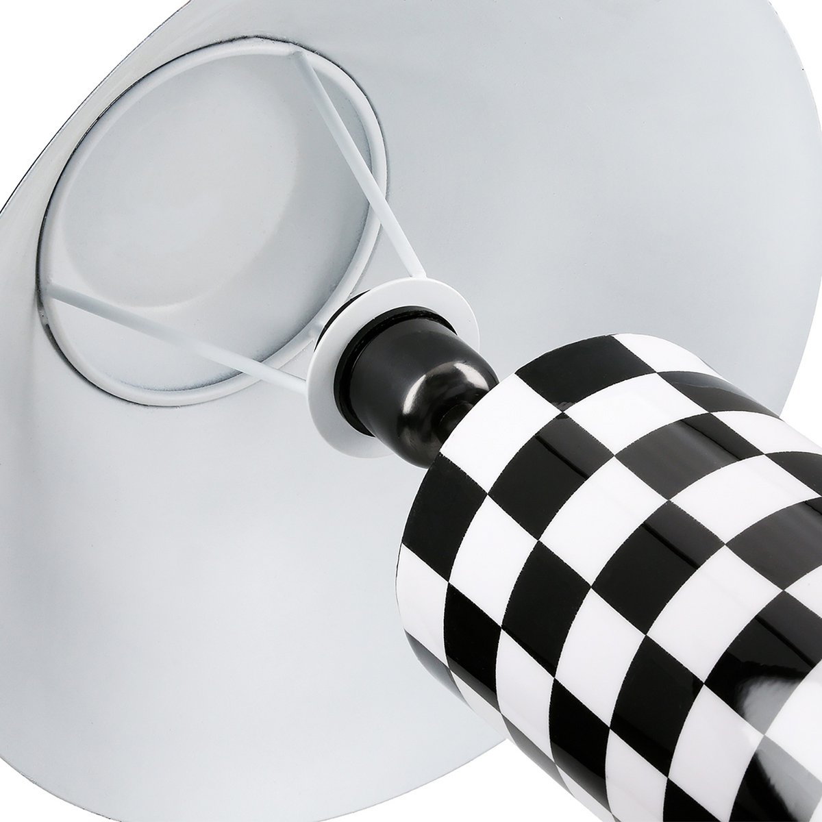 Lampe de Bureau Design Damier Noir&Blanc