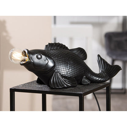 Lampe de Bureau Design Poisson Noir Koï