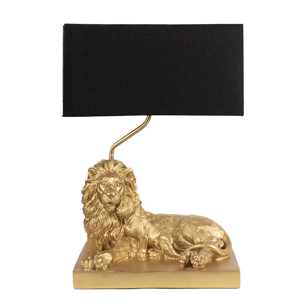 Lampe de Bureau Lion Doré