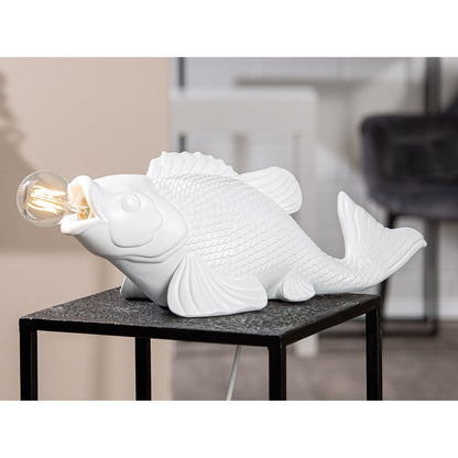 Lampe de Bureau Poisson Blanc Koï