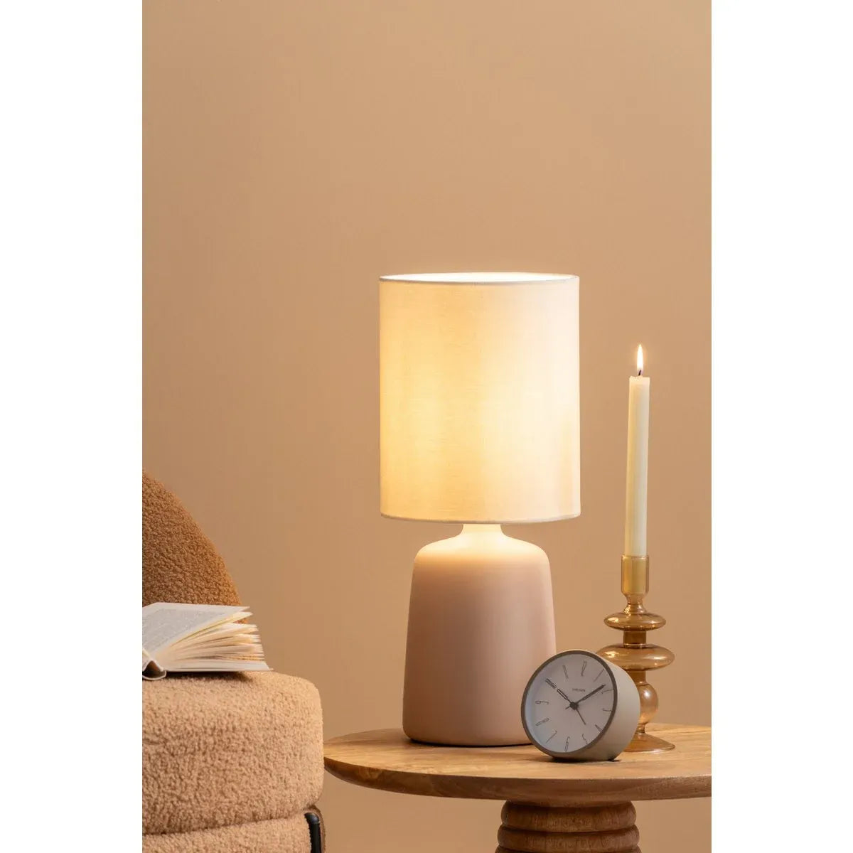 Lampe de chevet Beige Céramique