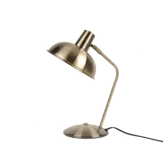 Lampe de Bureau Design Industriel Capot Doré