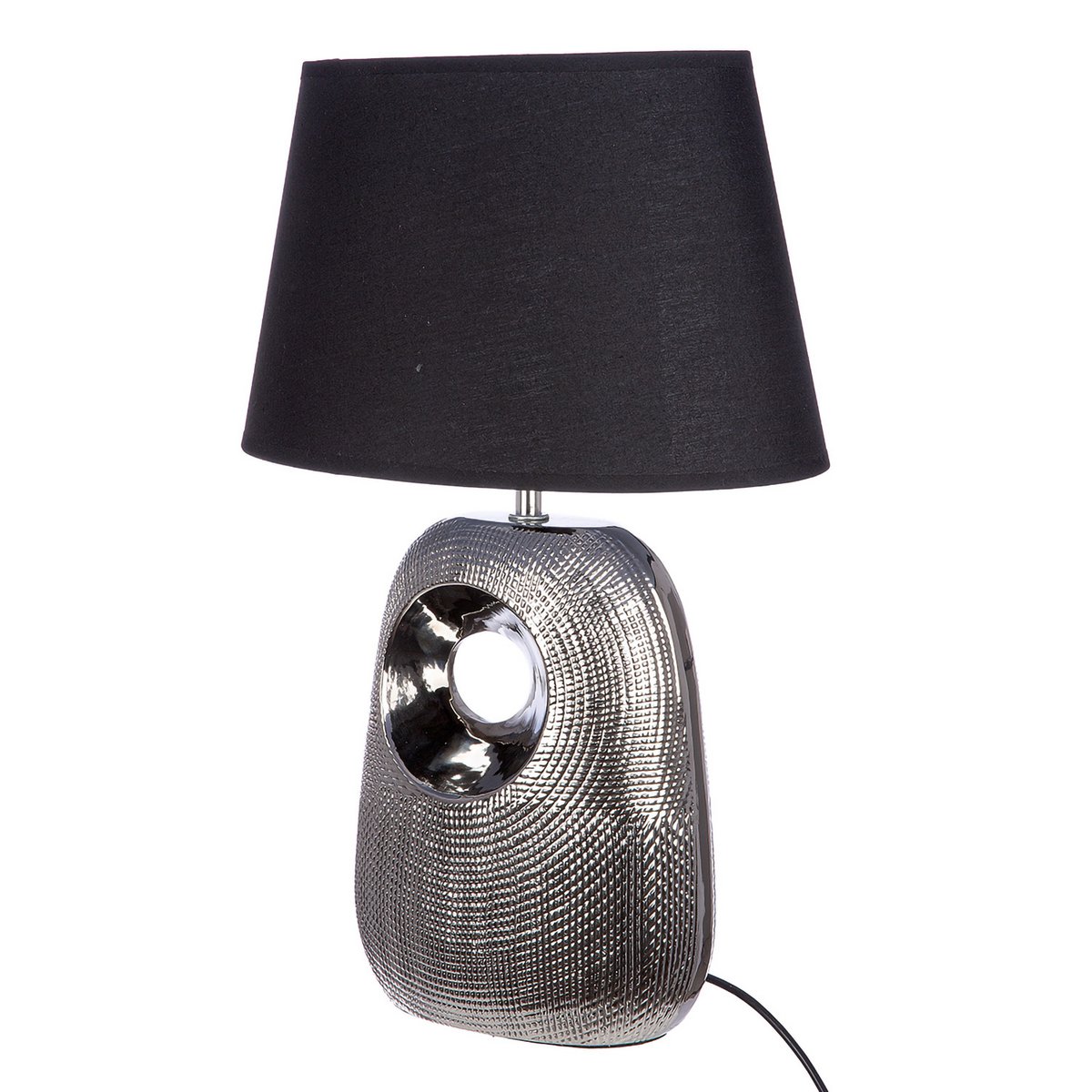 Lampe de Chevet Design "Manisa" Argentée