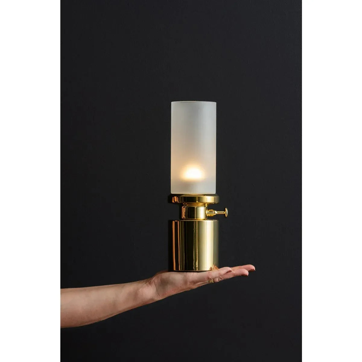 Lampe de chevet Dorée Chromée Brillante Sans Fil