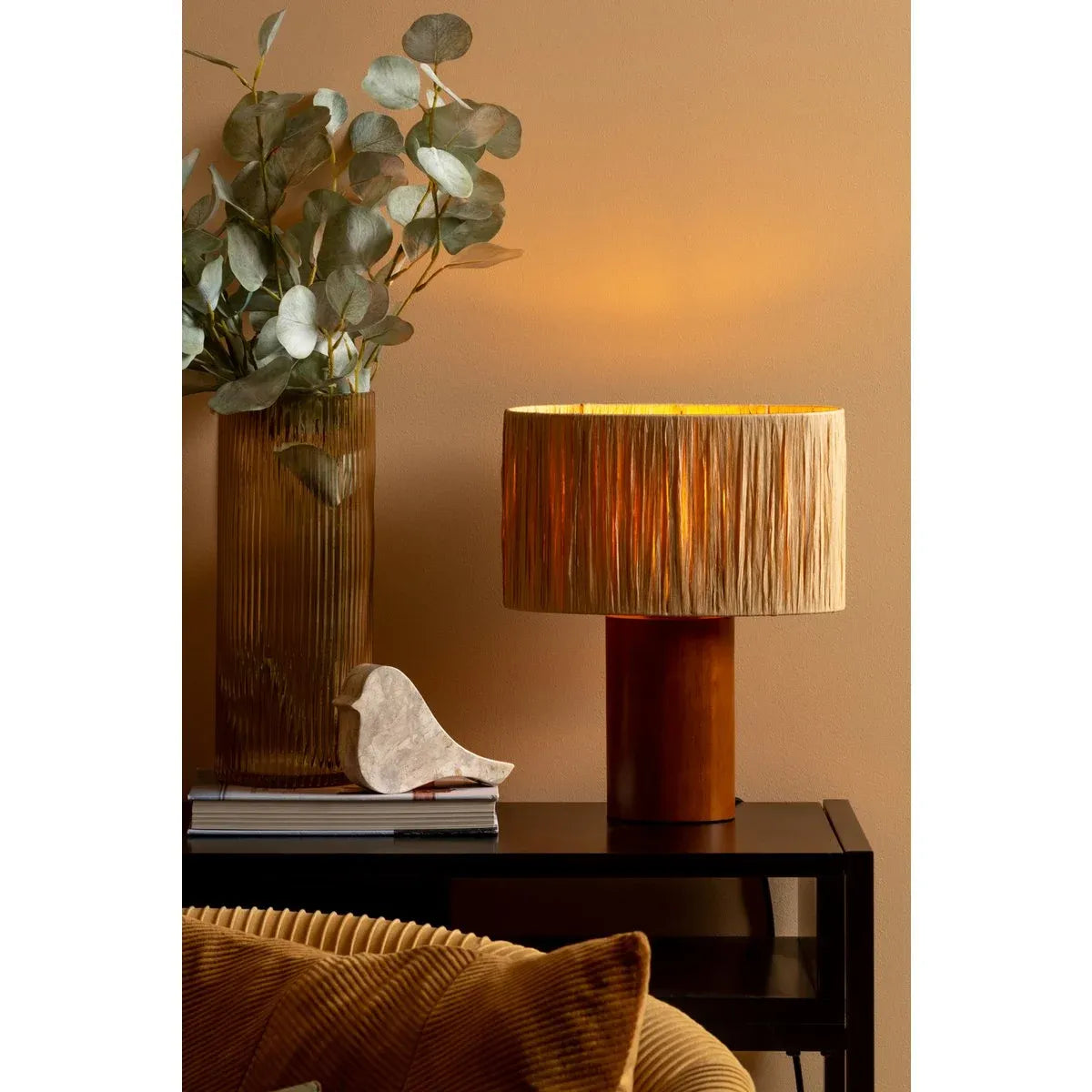 Lampe de chevet en Bois Jaune