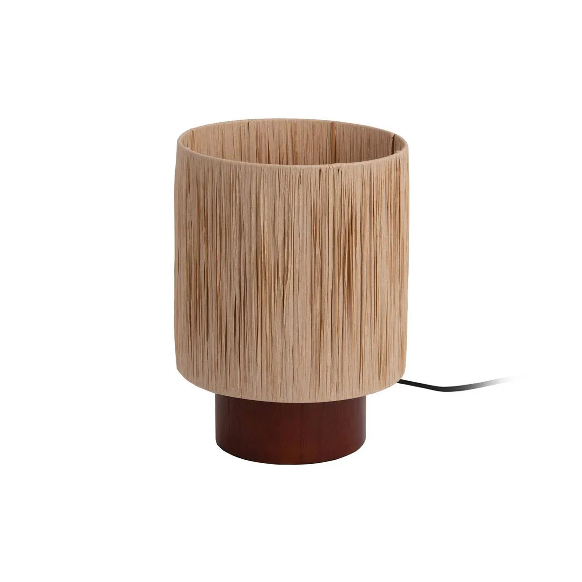 Lampe de chevet en Bois Jute Beige