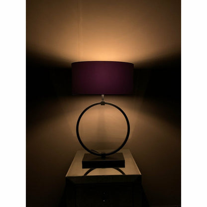 Lampe de chevet Moderne Anneau Noir