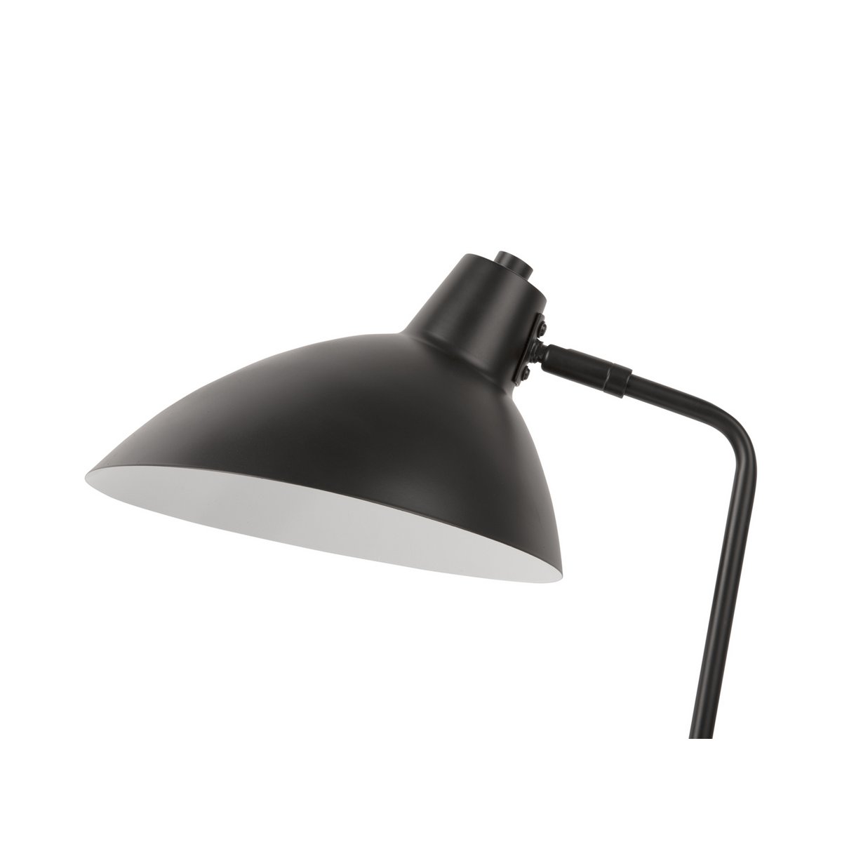 Lampe de Bureau Noire en Métal