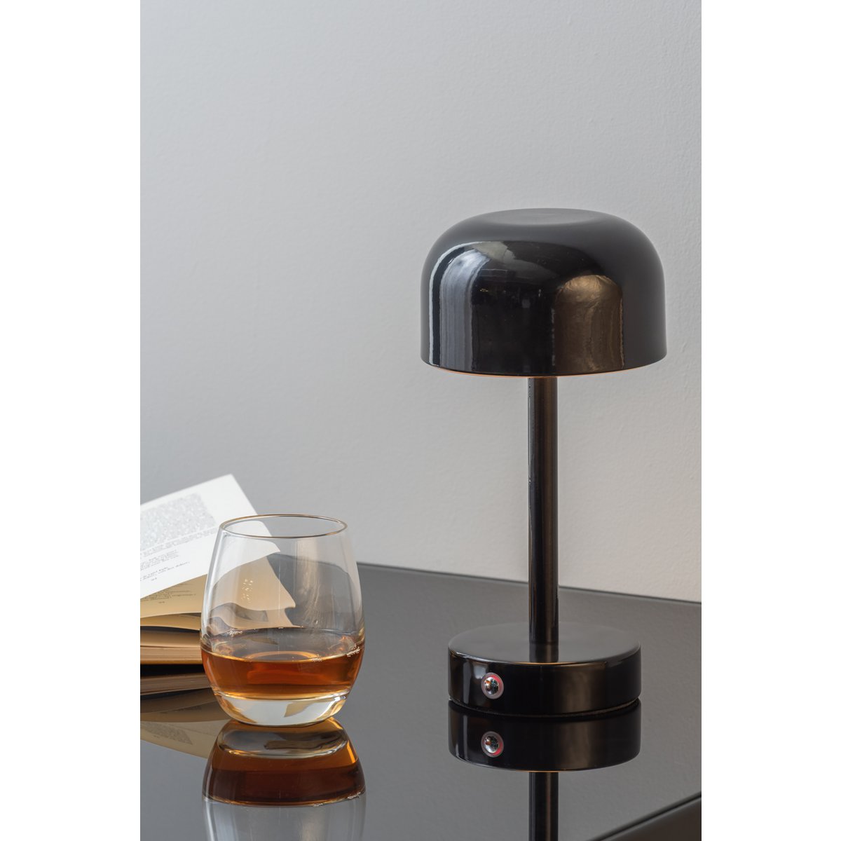 Lampe de chevet Noire Moderne LED