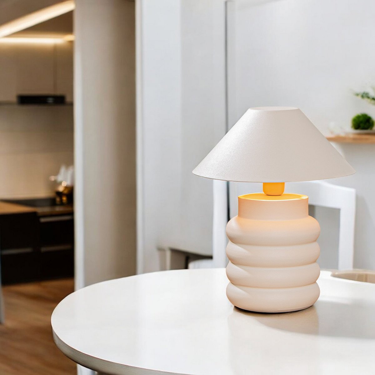 Lampe de Chevet Ripple Crème